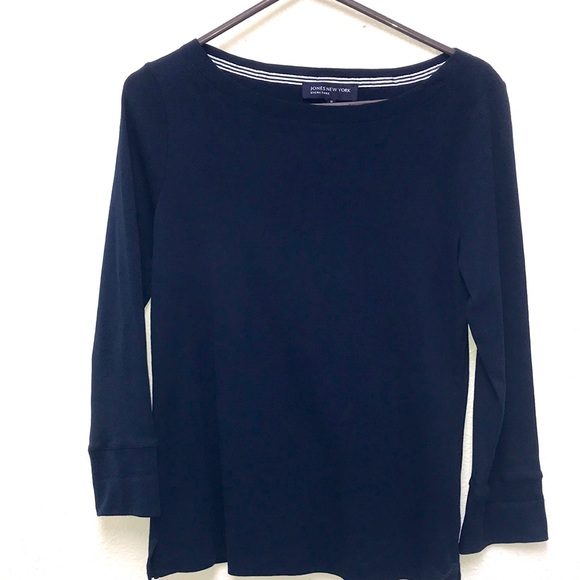 Jones New York Tops - Jones New York Signature Women’s Medium Sporty Pullover Top Navy Blue